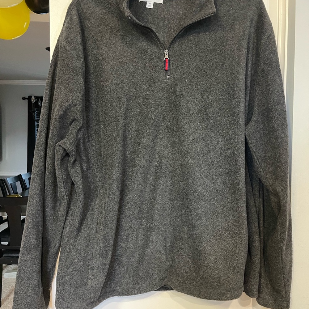 Saddlebred Dark Gray Zip-Up Sweater
